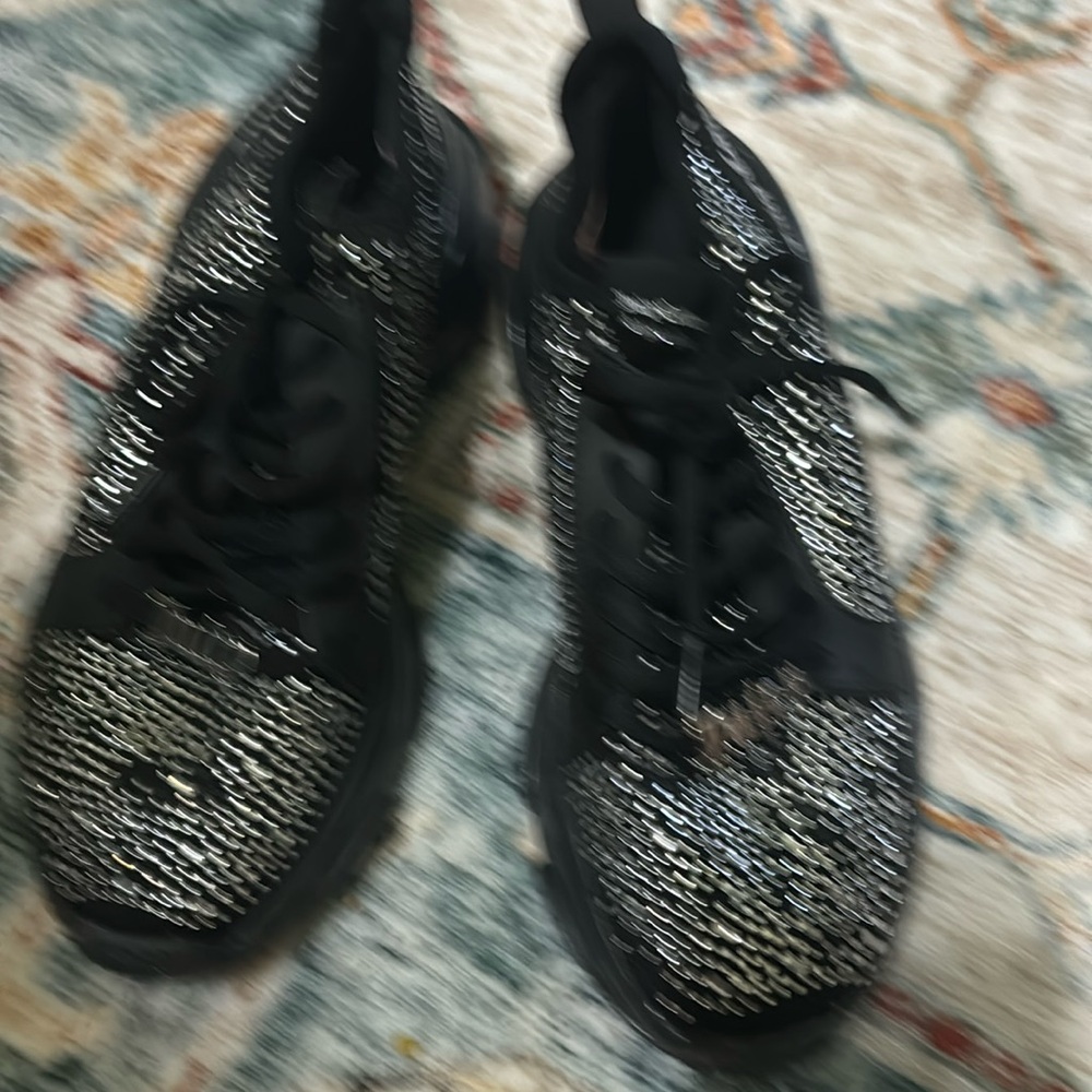 Black Juicy Couture gym shoes with bling on them